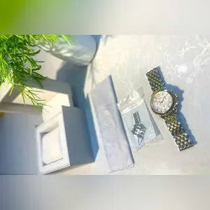 MICHELE SYDNEY 38MM WATCH MW30A00C9046 Michele Sidney Two-Tone Stainless Steel Watch, Diamond Dial  main image 4